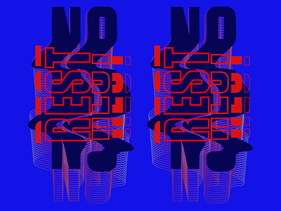 No Rest abstract illustrator lines outlines type vector