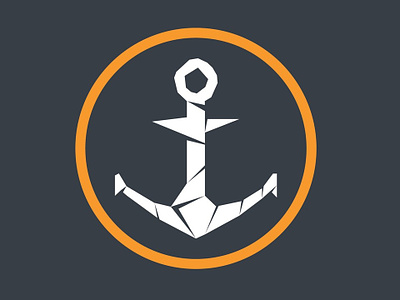 Eternal Anchor Logo branding design flat icon logo