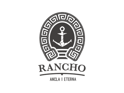 Rancho Ancla Eternal anchor anchor logo branding design horseshoe icon illustration logo ranch