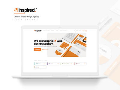 Graphic&Web Design Agency agency clean graphic modern orange web