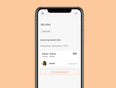 Booked ride design ui ux