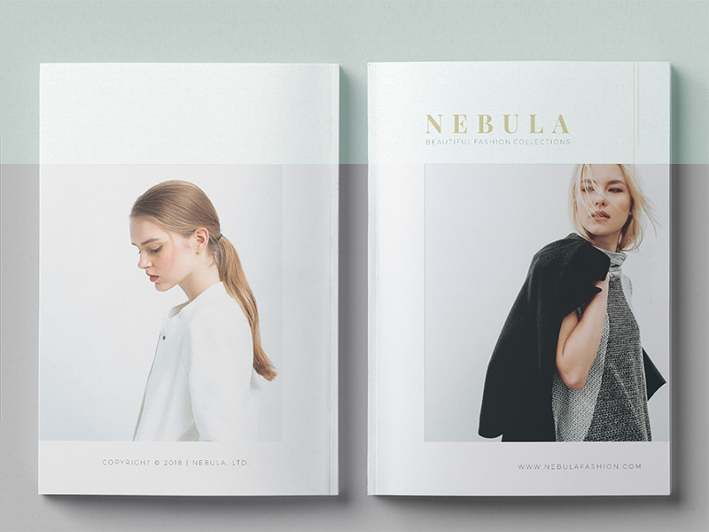 NEBULA | Lookbook/Magazine Fashion brochure agency model fashion magazine template print lookbook