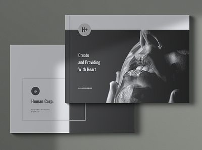 HUMAN Company Profile Brochures brand identity brochure brochures catalogue clean company profile elegant minimal minimalist modern multipurpose portfolio print print template professional template