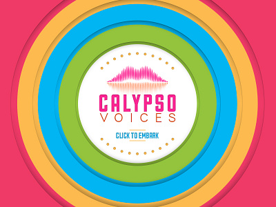 Calypso Voices branding colorful colourful identity illustration logo website