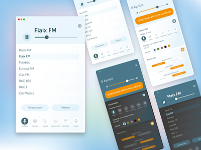 Radio FM App for Mac and iOS - Restyling