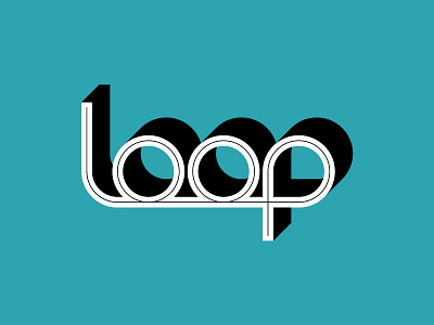 Loop 3d brand glyph identity letter letters line logo loop typography visualisation word