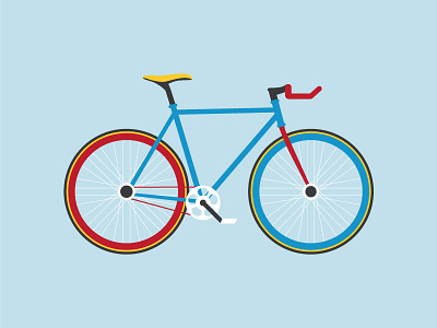 Fixie bicycle bike city contemporary culture fixed gear fixie hipster illustration minimal urban velo