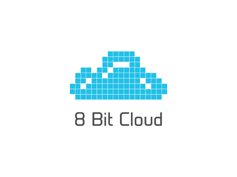 8-bit cloud logo