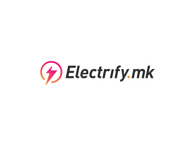 electrify.mk logo branding design flat icon logo minimal simple