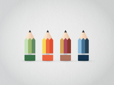 Season Pencils sweet smooth texture seasons logo pencil winter icons weather palettes color summer illustration drawing colors cute ui symbol spring fall clean idea