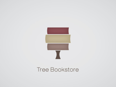 Tree Bookstore book bookstore branding colors design icon idea identity illustration logo palette simple symbol tree ui