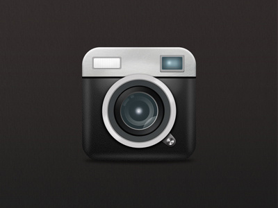 Camera Icon app camera design icon illustration ios ipad iphone photo photography realistic simple ui
