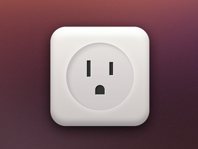 American Power Socket Icon american app clean icon in ios minimal plug power simple socket ui wall