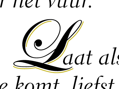 Laat electra typography