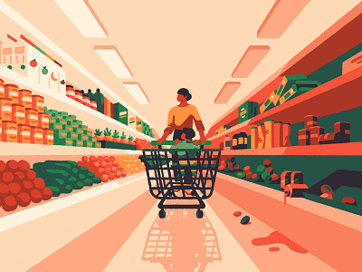 Best & Worst Supermarkets (crop) art artist child editorial freelance illustration illustrator magazine mother mum retail supermarket
