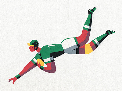 Try art artist green hand drawn illustration illustrator ireland irish man rugby sports