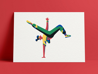 Freeze art artist breakdance breakdancer dance fine art giclée illustration illustrator posca print prints sports