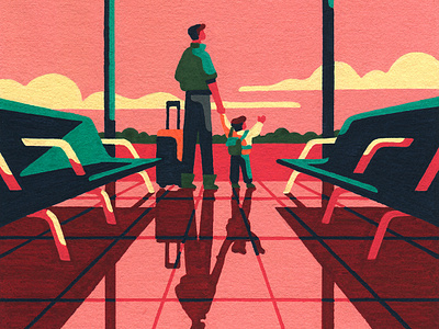 Departures (crop) aeroplane airplane airport art artist hand drawn illustration illustrator molotow painting posca travel