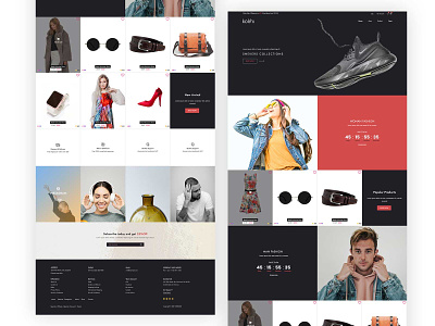 E-commerce UI layout for themeforest
