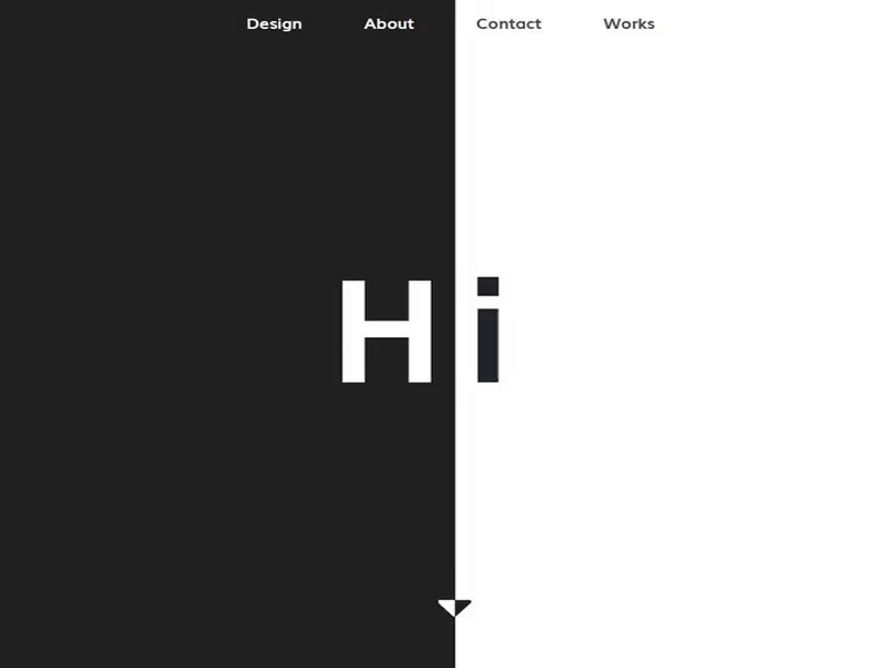 Porfolio Landing Page 1st shot black white design frontend design landing page design minimal typography web web design