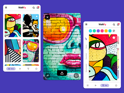 WalliFy - Wallpaper App Illustration by Ayoub El Hassani on Dribbble