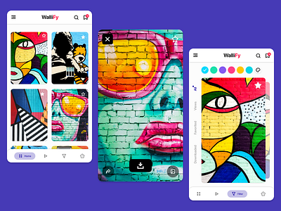WalliFy - Wallpaper App Illustration