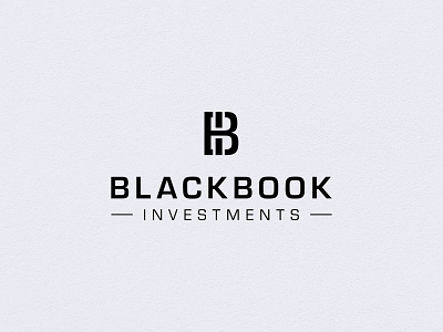 Blackbook Investments logo brand design branding logo logo design monogram visual design visual identity