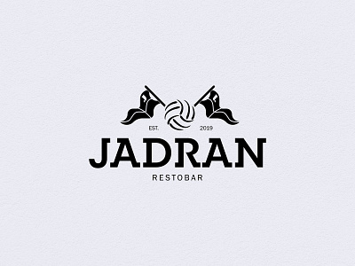 Jadran Restobar logo illustrative logo logo logo design logotype retro logo visual design visual identity