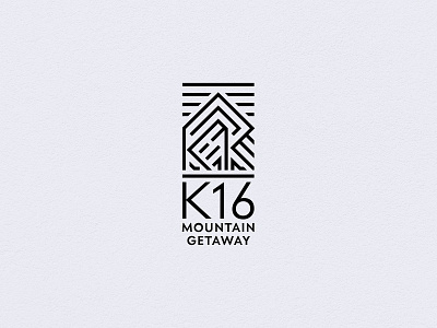 K16 Mountain Getaway logo graphic design