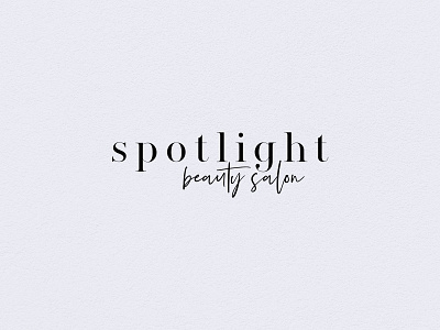 Spotlight beauty salon logo graphic design