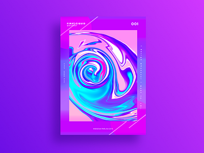 FIRST LIQUID abstract design graphic design illustration illustrator photoshop poster uiux web design website