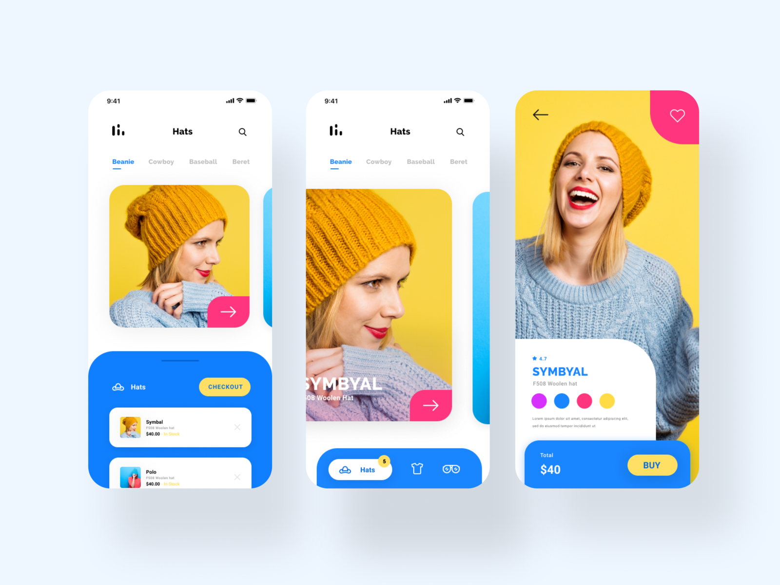 Accessory shopping app by wienona on Dribbble