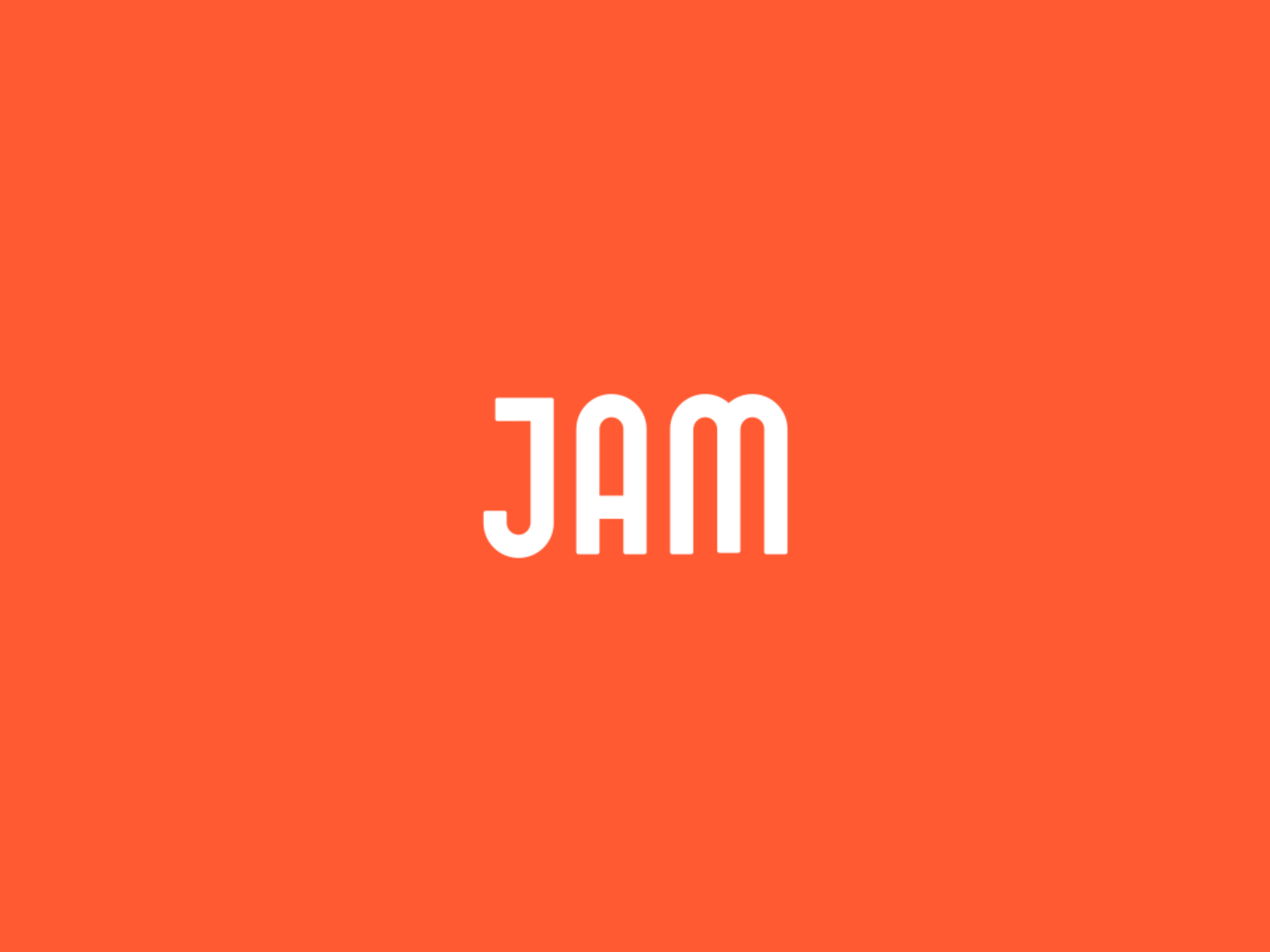 JAM logo animation agency animation font animation gif jam letters animation logo logo reveal type animation type logo typography animation