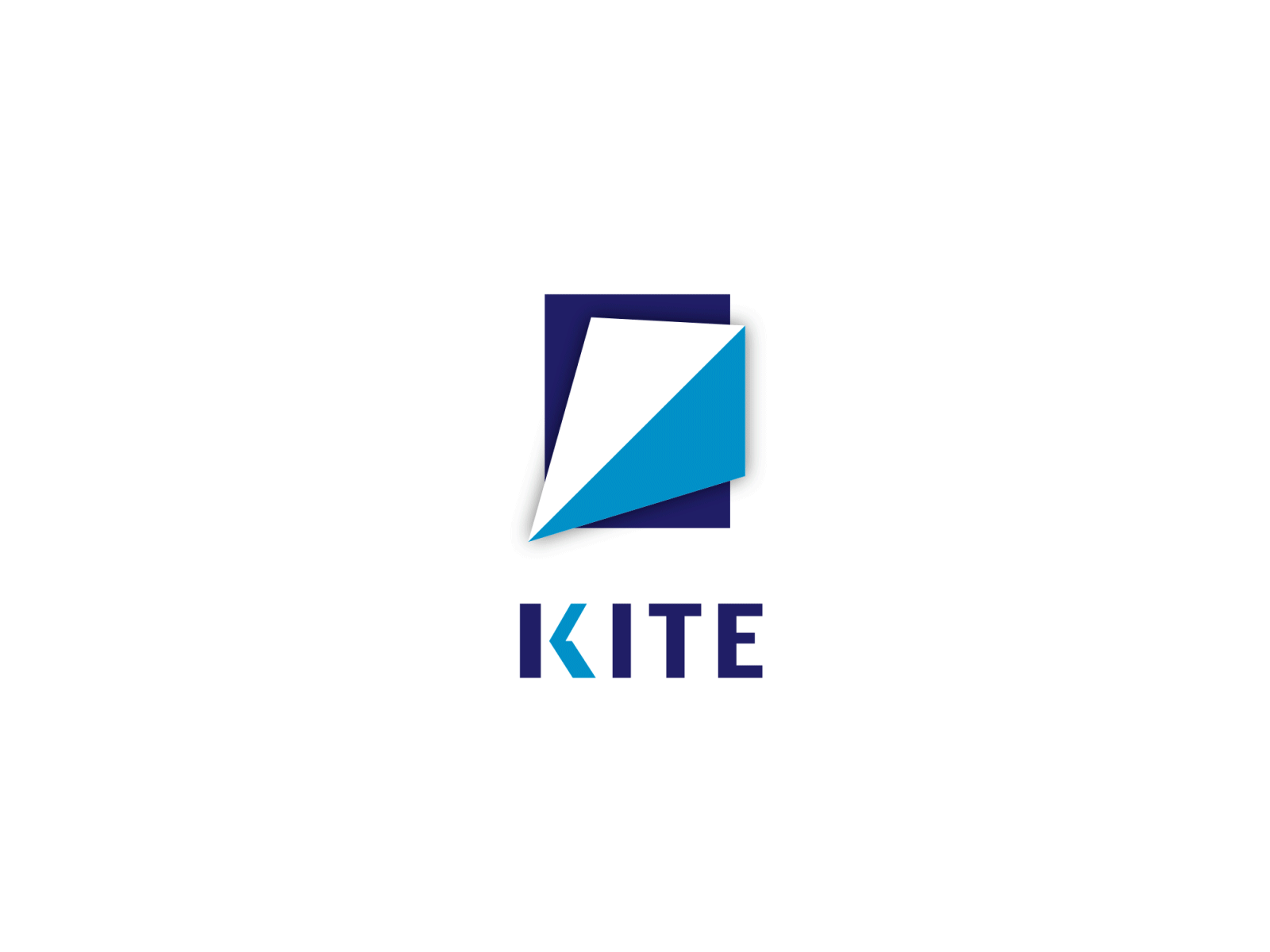 Kite logo animation 3d 3d animation after effect animation gif kite logo animation logo reveal looped