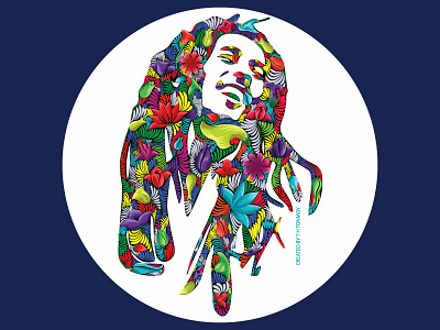 Happy Birthday Bob Marley bangladeshi bob marley flower jamaican legend musician pop art portrait reggae music rickshaw painting rock star singer traditional urban folk art