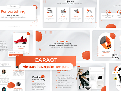 Caraot Powerpoint Template design inspiration orange powerpoint template