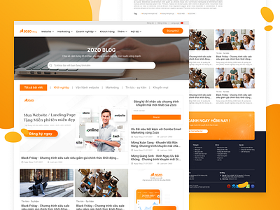 Zozo Blog branding design figma inspiration landing page ui uiux user experience user interface ux web web design website zozo