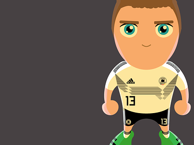 Germany World Cup Star deutschland digital football germany illustration jersey müller vector vectorial illustration world cup