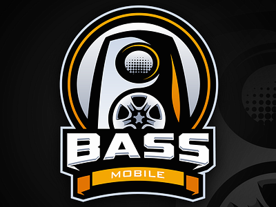 Bass Mobile Logo for DJ client logo graphic design mascotlogo