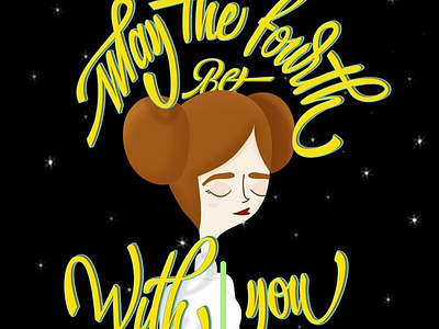 Force art illustration illustrator lettering starwars