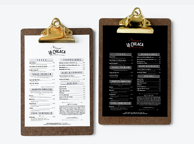 Menú branding designer illustrator logo menu design