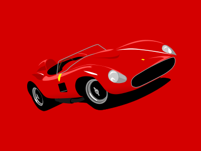 Ferrari335S cars ferrari illustration red rlat svg