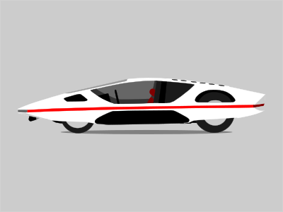 Ferrari Pininfarina Modulo design ferrari flat illustration inkscape pininfarina svg