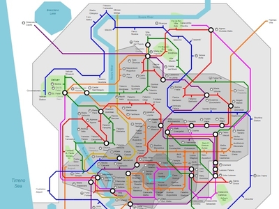 Rome Metro Map By Christian Spreafico On Dribbble