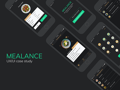 MeaLance - get balanced meal suggestions! balanced diet branding casestudy design design thinking meal suggestion product design prototyping typography uxui wireframing