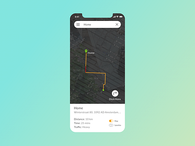 DailyUI Challenge | Location Tracker | 020