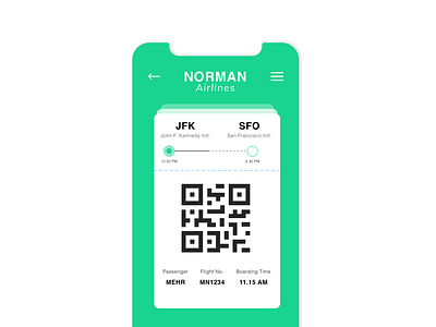 DailyUI | Boarding pass | 024