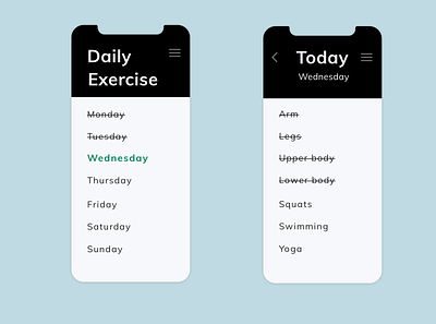 Dailyui | Workout | 041 dailyui exercise track ui ux workouts