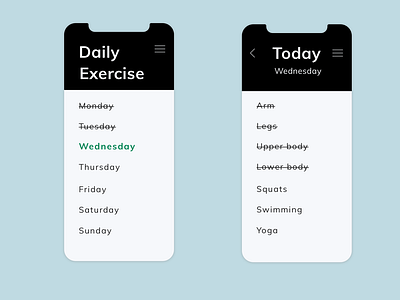 Dailyui | Workout | 041