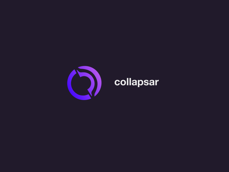 Collapsar Logo after effects animated logo loop space stars text